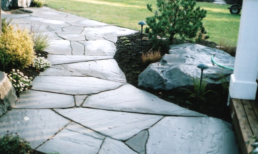 Flagstone Patio & Water Feature