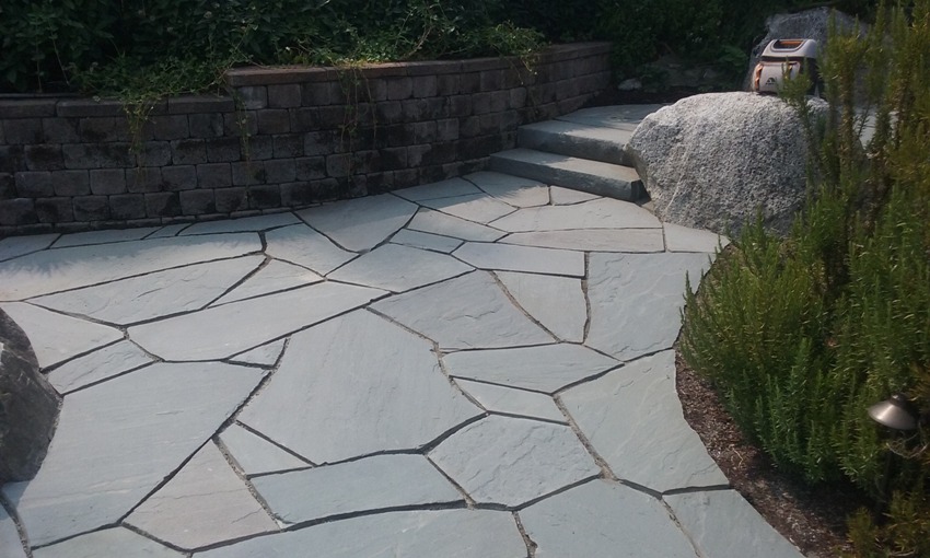 Minter Bay Flagstone Patio and Stairs