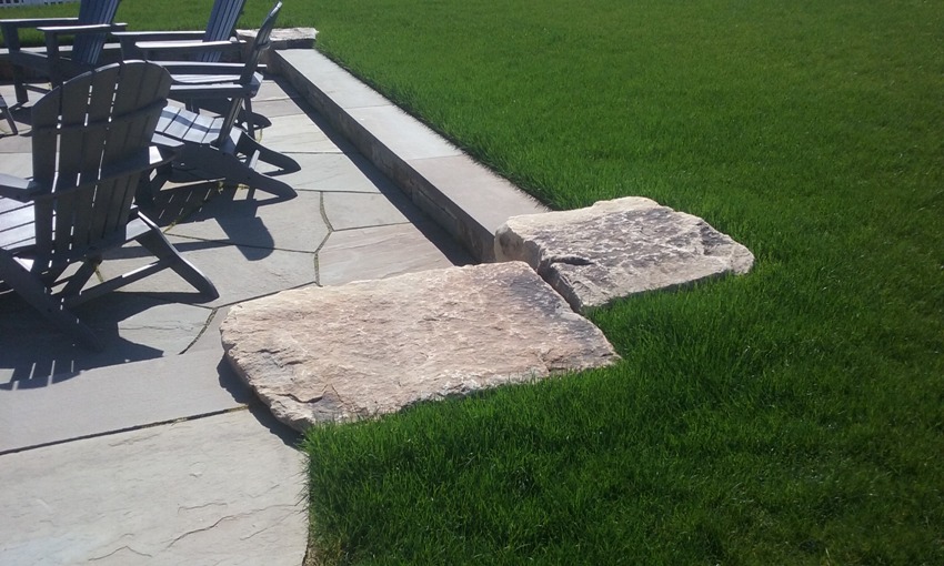 Flagstone Waterfront Patios & Fire Pit