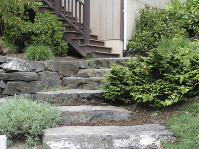 Natural Stone Step Landscaping
